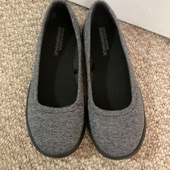 Sketchers Flats (Heather Grey) - Womens US 8 - Picture 4 of 6